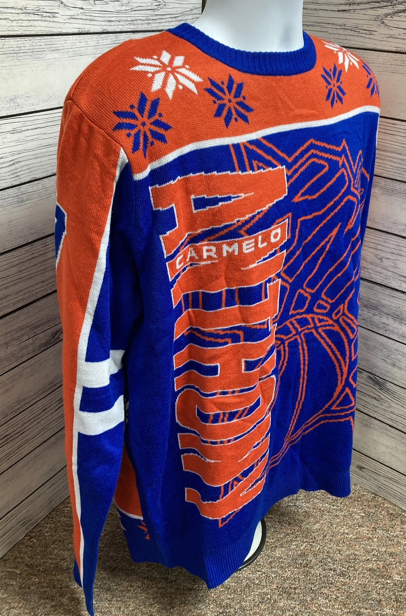 Official NBA New York Knicks Anthony Carmelo 7 Christmas Sweater Jumper L eBay