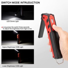 COB LED Work Light Rechargeable Work Inspection Lamp Hand Torch Light Camp Light