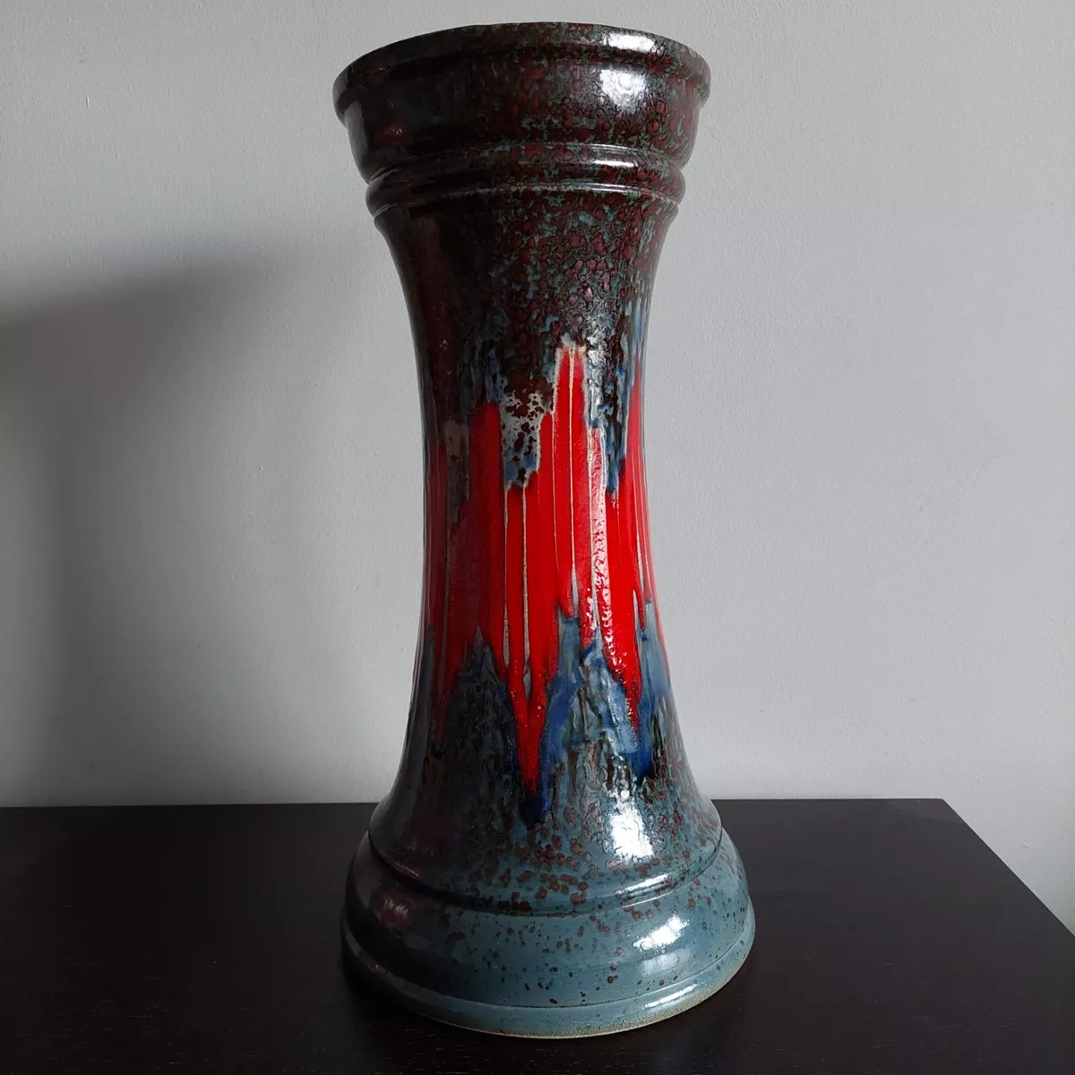 Vintage Scheurich West Germany Fat Lava LORA Keramik Pottery Vase 703-45