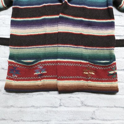 Vintage 90s Ralph Lauren Native Cardigan Sweater Aztec
