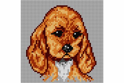 ''Spaniel'' Printed Canvas for Needlepoint Tapestry Orchidea Embroidery 1469D