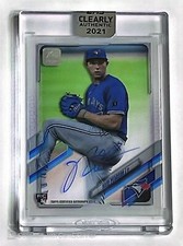 Nate Pearson Rookie Auto 2021 Topps Clearly Authentic Blue Jays RC Autograph