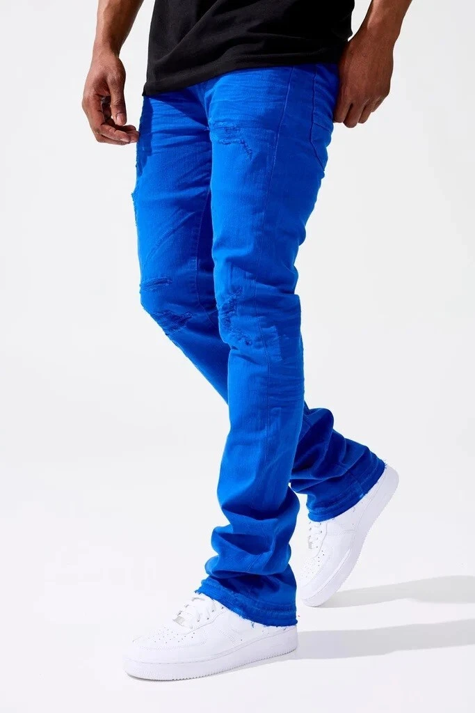 Men royal cheap blue jeans