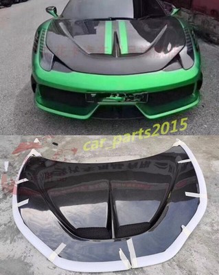 For Ferrari 458 Italia Real Carbon Fiber Body kits Exterior Hoods 
