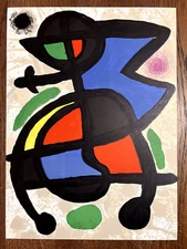 Joan Miro Original Stone Lithograph 1970 Rare Limited Edition
