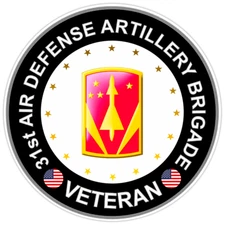 31st Air Defense Artillery Brigade Veteran Bumper Sticker Military Decal 5"