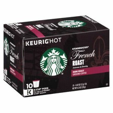 Starbucks French Roast Keurig K-cup - Pack of 10 - 3/2027 EXP - Free Shipping