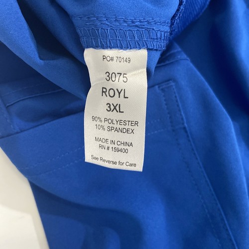 Bella by Zavate Apparel Womens 3XL Scrub Pant Royal Blue Jogger Pockets NWT 3075 - Picture 9 of 16