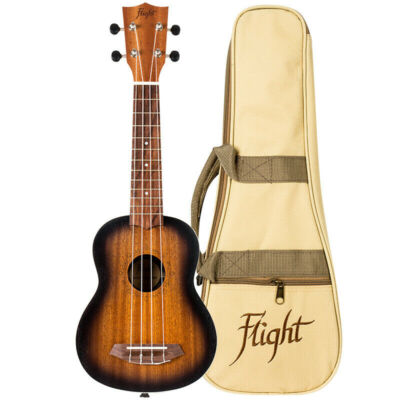 Flight   NUS380 Amber   Sopran Ukulele   inkl. Tasche 