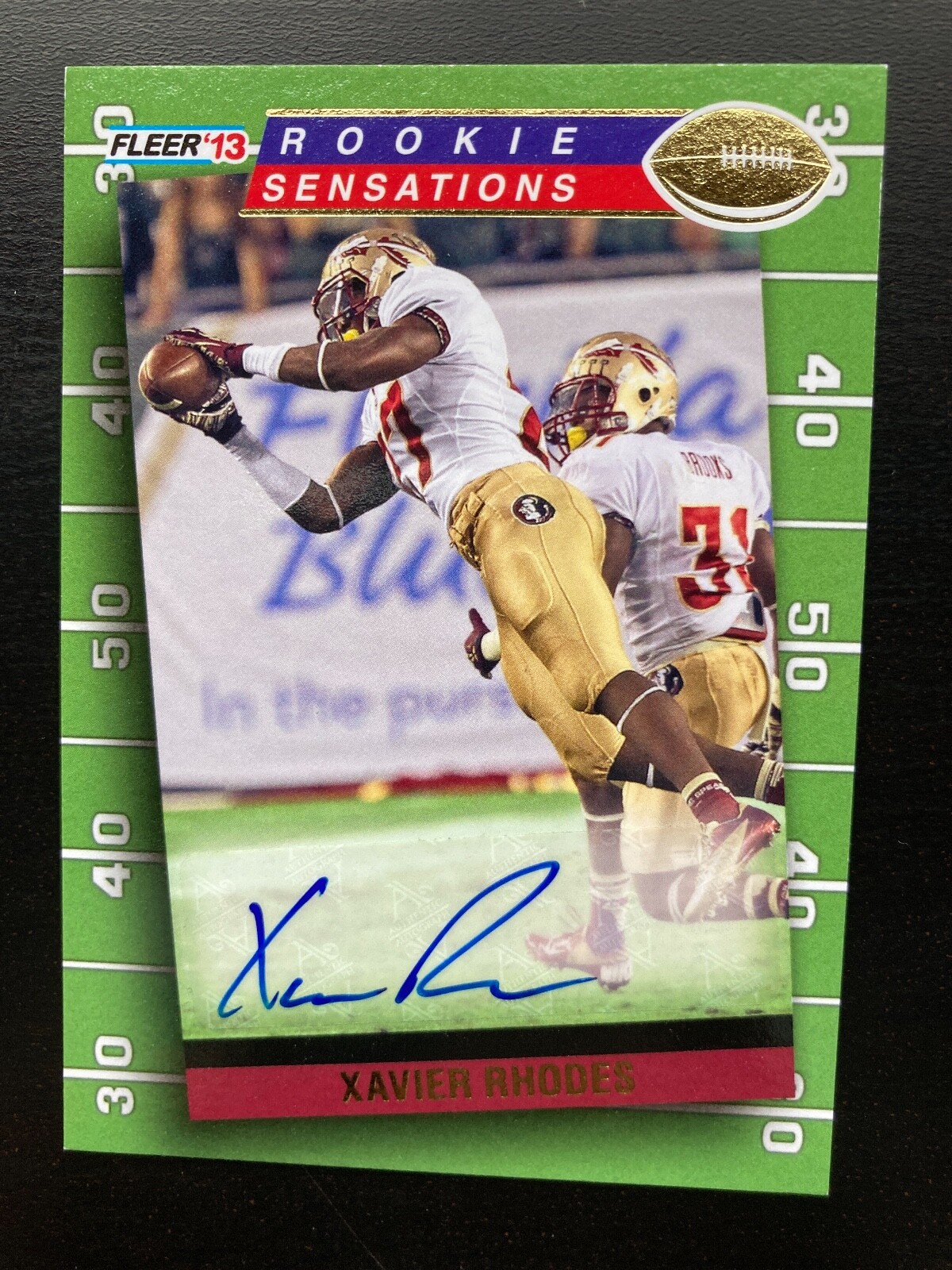 Xavier Rhodes Fleer Retro Rookie Sensations Autograph #RS4 Base