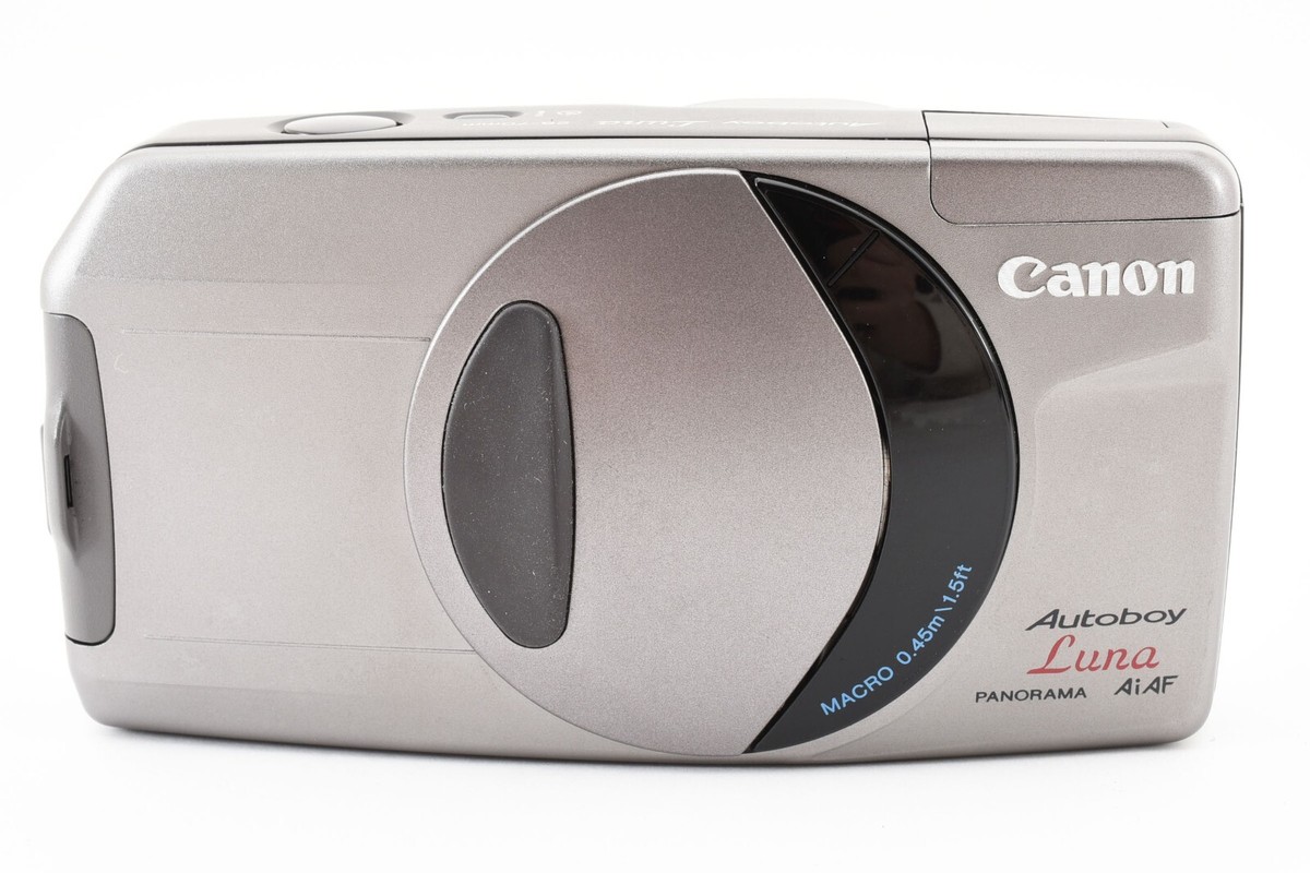 [#420] キヤノン Canon Autoboy Luna 35 Canon Autoboy Luna 35mm film camera w/ case + remote (serial
