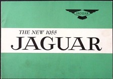 1955 The New 1955 Jaguar Dealer Sales Brochure 7 x 10"