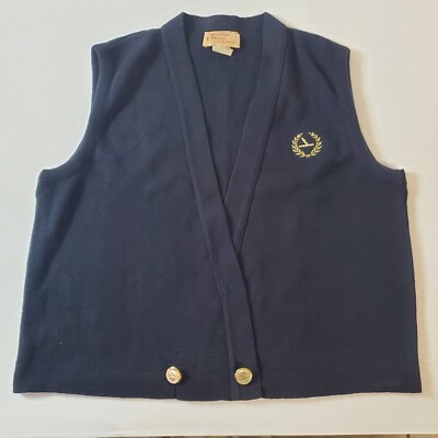 Eastern Airlines Vintage Stewardess Uniform Vest Sweater Black Fashion World 