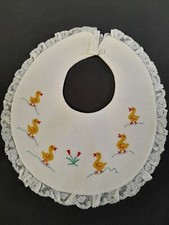 VN-145. Bib With 6 Ducklings. Mid 20th Century