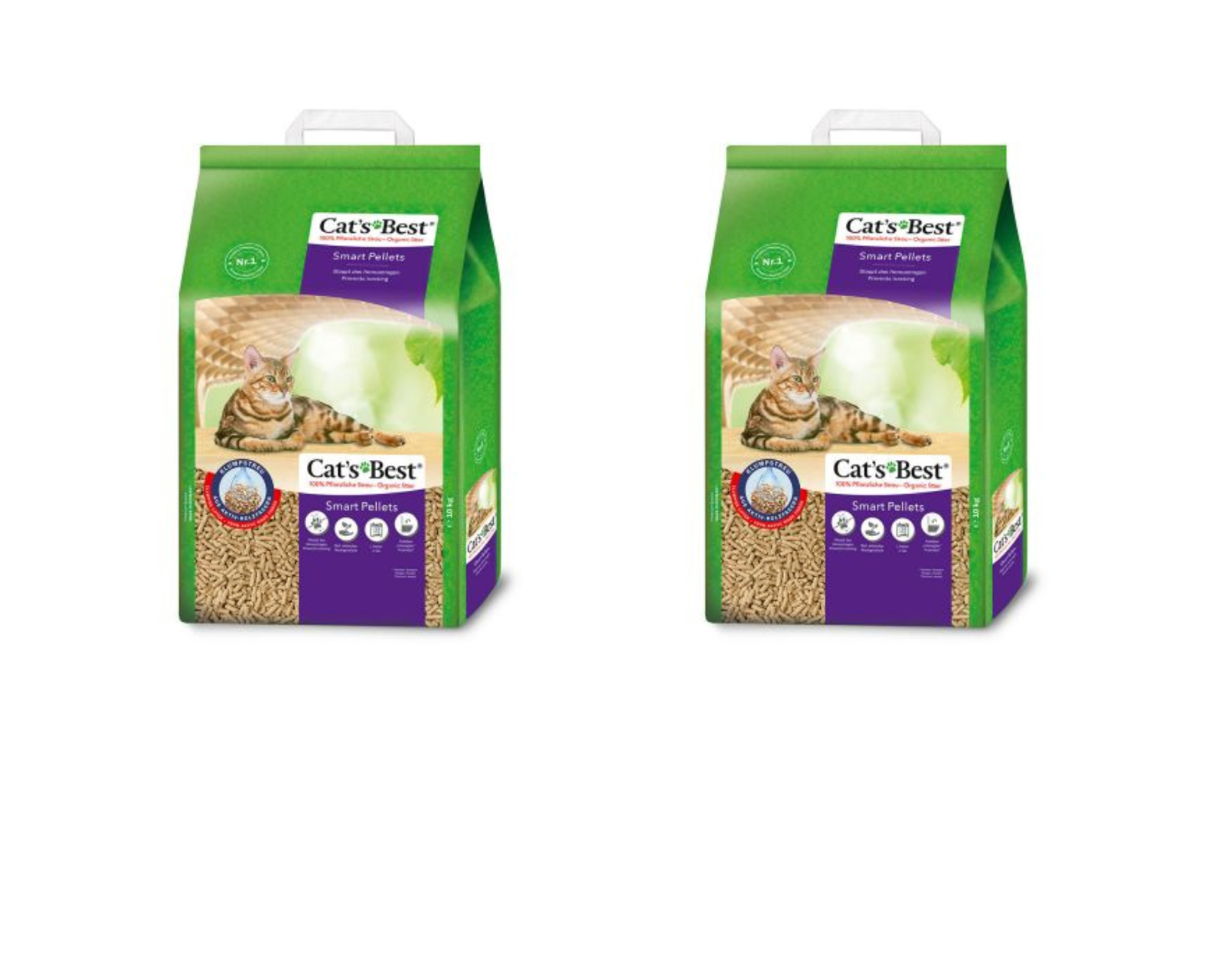 Cats Best Smart Pellet 20l 40l Nature Clumping Cat Litter Compostable