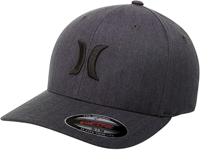 Hurley Black Textures Hat with Black 