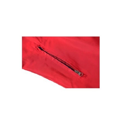Giacca sportiva Allegra K uomo rosso color block manica lunga full zip rossa 44 nuova con etichetta - Foto 5 di 6