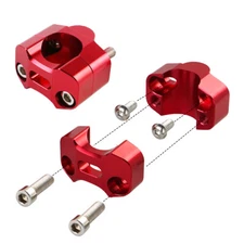 1 Pair Handlebar Riser Clamps Red for Honda CR/CRF/XR 80 100 125 250 450 500 650