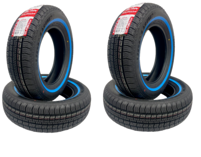 Four-175-70R14 84S SURETRAC SKINNY WHITE WALL TIRE 175/70-14  