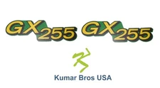 Kumar Bros USA Lower Hood Set of 2 Decals Replaces M149592 Fits John Deere GX255