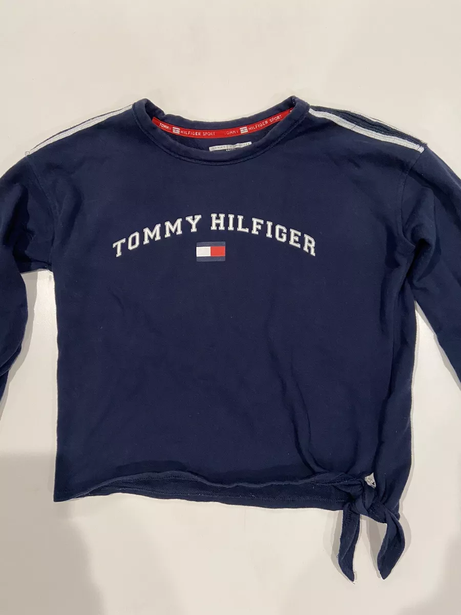 Tommy Hilfiger Sport Sweatshirt Sweater Blue Girl Teen Size XS EUC Cute