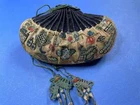 ? 19TH CENTURY CHINA IMPERIAL QING LARGE SILK EMBROIDERY KESI PURSE POUCH ⭐⭐⭐⭐⭐