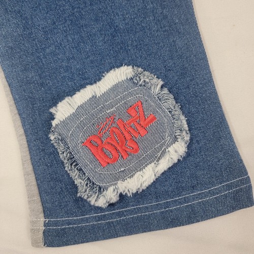 Bratz Girl's Long Blue Gray Pants NOS Vintage New 2002 Size XS 4 / 5 Patch - Picture 3 of 7