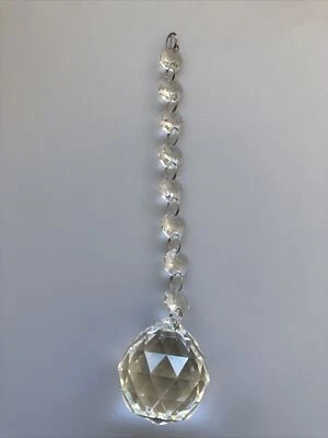 MARKENLOS Kristall Glas für Lüster Kronleuchter Lampen Dekorativ Ersatzteil Ø45mm L: 220mm