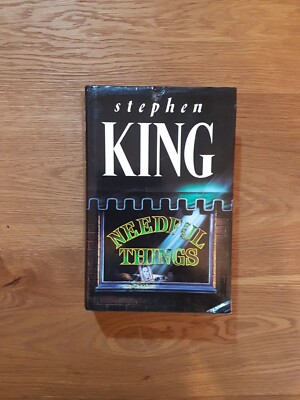  Needful Things  by Stephen King (Hardcover, 1991) Novel Hardback Book Horror