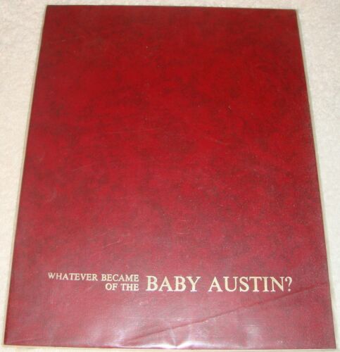 Whatever Became of the Baby Austin? by John Underwood pb car automobile - Afbeelding 1 van 2