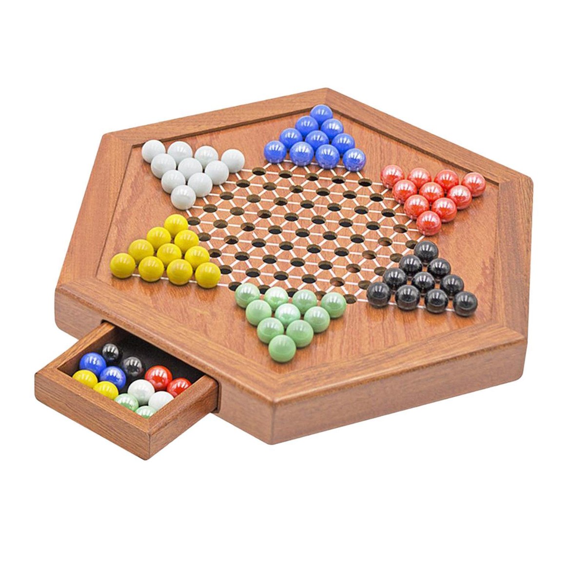 Scambio Otto Gioco Da Tavolo In Legno – Halma Per 1 Giocatore, Logica E Pazienza, 9x13 Cm, Da Viaggio