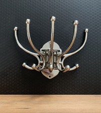 Wandgarderobe silber vernickelt Aluminium Garderobenhaken Wandhaken Garderobe