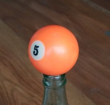 Pool Billiard Ball 5 Solid Vintage Replacement 2 1/4"