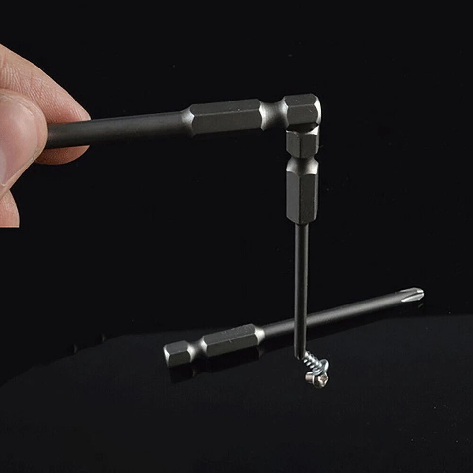 Magnetic PH1 PH2 Phillips Head Screw Bit Extra Long Impact Driver Drill 1/4" Hex - Image 3 of 4