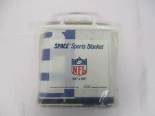 NEW YORK GIANTS SPACE BLANKET ~ 56" SQUARE ~ 1968 NORTON CO.  MINT! NEW!