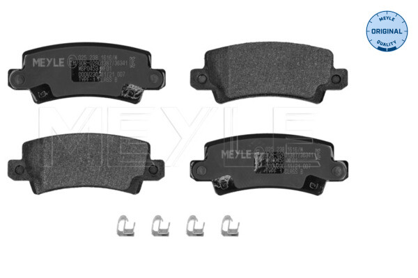 MEYLE 025 238 1616/W brake pad set, disc brake for Toyota