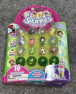 Squinkies Series 5 Bubble Pack Surprize Mystery Inside 16 Total Soft & Squishy