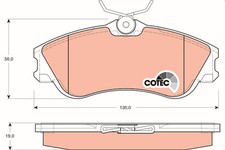 Bremsbelagsatz Vorne für Peugeot 206 2A/C CC 2D Limo SW 2E/K Partner 5G ab 01->
