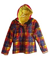 Columbia Ski Coat Interchange Omni-Shield Hood Plaid Girls 14 / 16 Winter Jacket