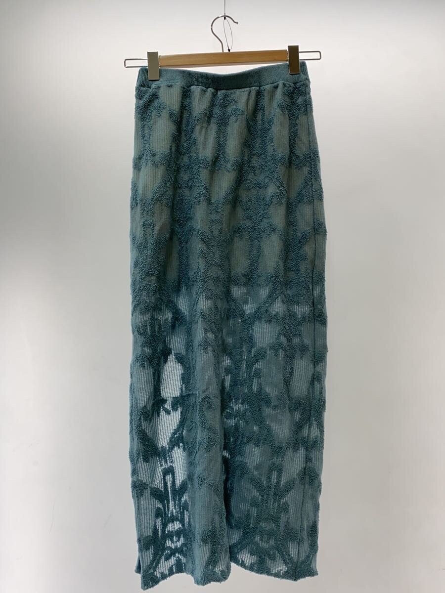 AMERI Long Skirt, Size S, Nylon, Blue, 0225109221… - image 2