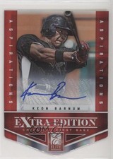 2012 Elite Extra Edition Aspirations Die-Cut Signatures Keon Barnum #7 Auto 0f6