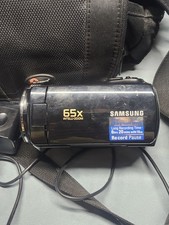 Samsung SMX-F50BN 65X Intelli-Zoom Digital Camcorder Tested Working With Case