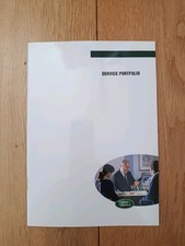 GENUINE LAND ROVER & RANGE ROVER SERVICE BOOK