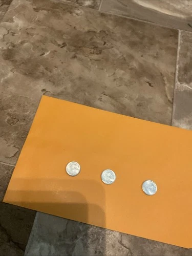 1943 P D S Lincoln Steel Wheat Cent Penny Set 3 Pennies Uncirculated Lot