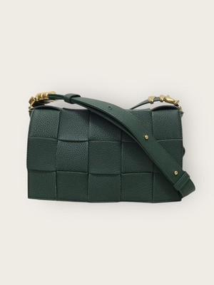 Bottega Veneta Rain Tree Green Gold Clip Kassetten Tasche 138751288