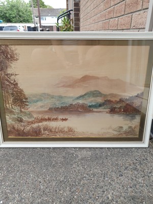 Rydal Aquarell gerahmt signiert von W Knowles 1923 kostenloser UK   Versand 