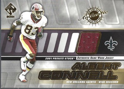 2001 Private Stock Game Worn Gear #101 Albert Connell Jersey - FB