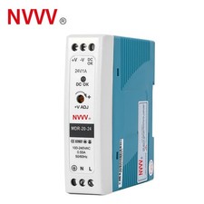 MDR-20-24 24vdc 20 Watt Power Supply DIN Rail Mount  Industrial DIN Rail Power