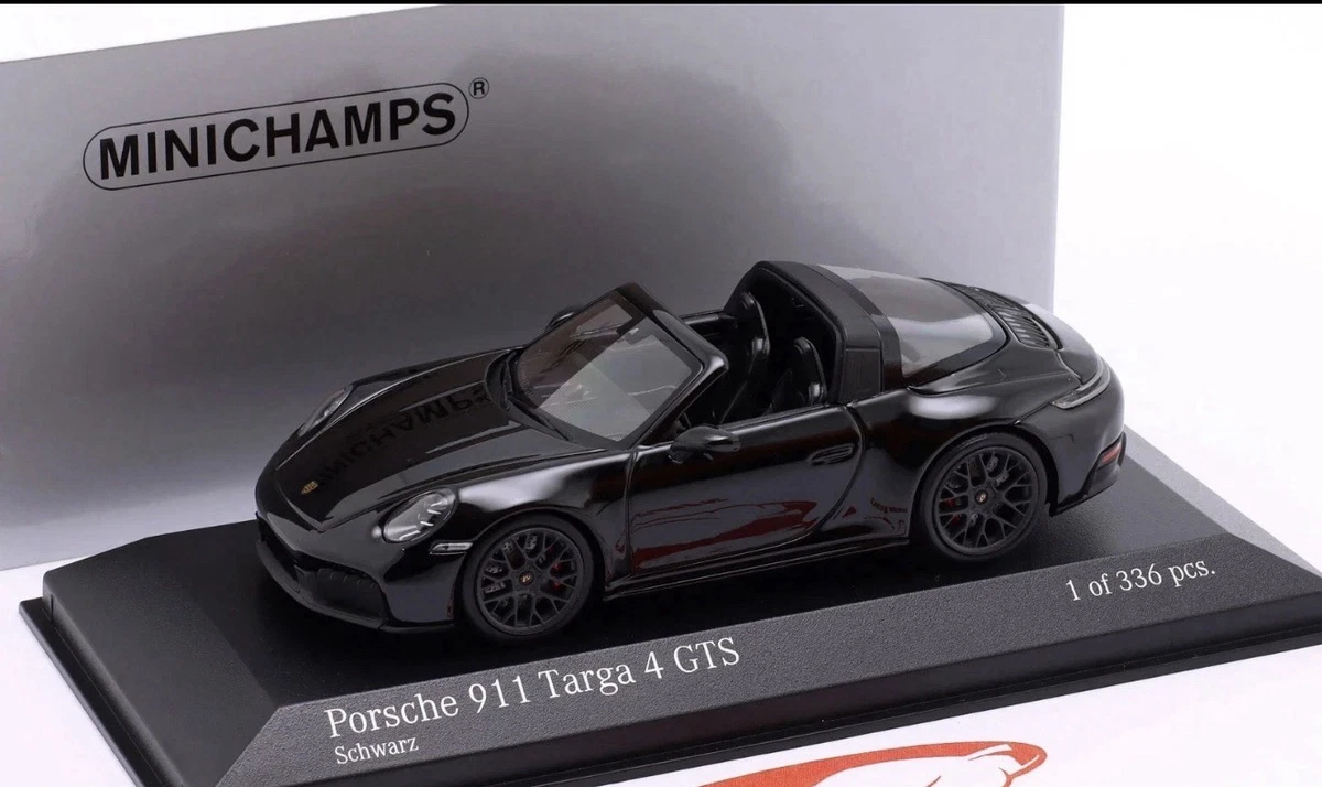 Porsche 911 (992.2) Targa 4 GTS Year 2024 black 1:43 Minichamps