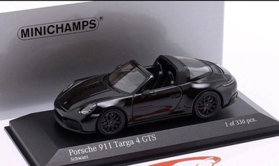Porsche 911 (992.2) Targa 4 GTS Year 2024 black 1:43 Minichamps